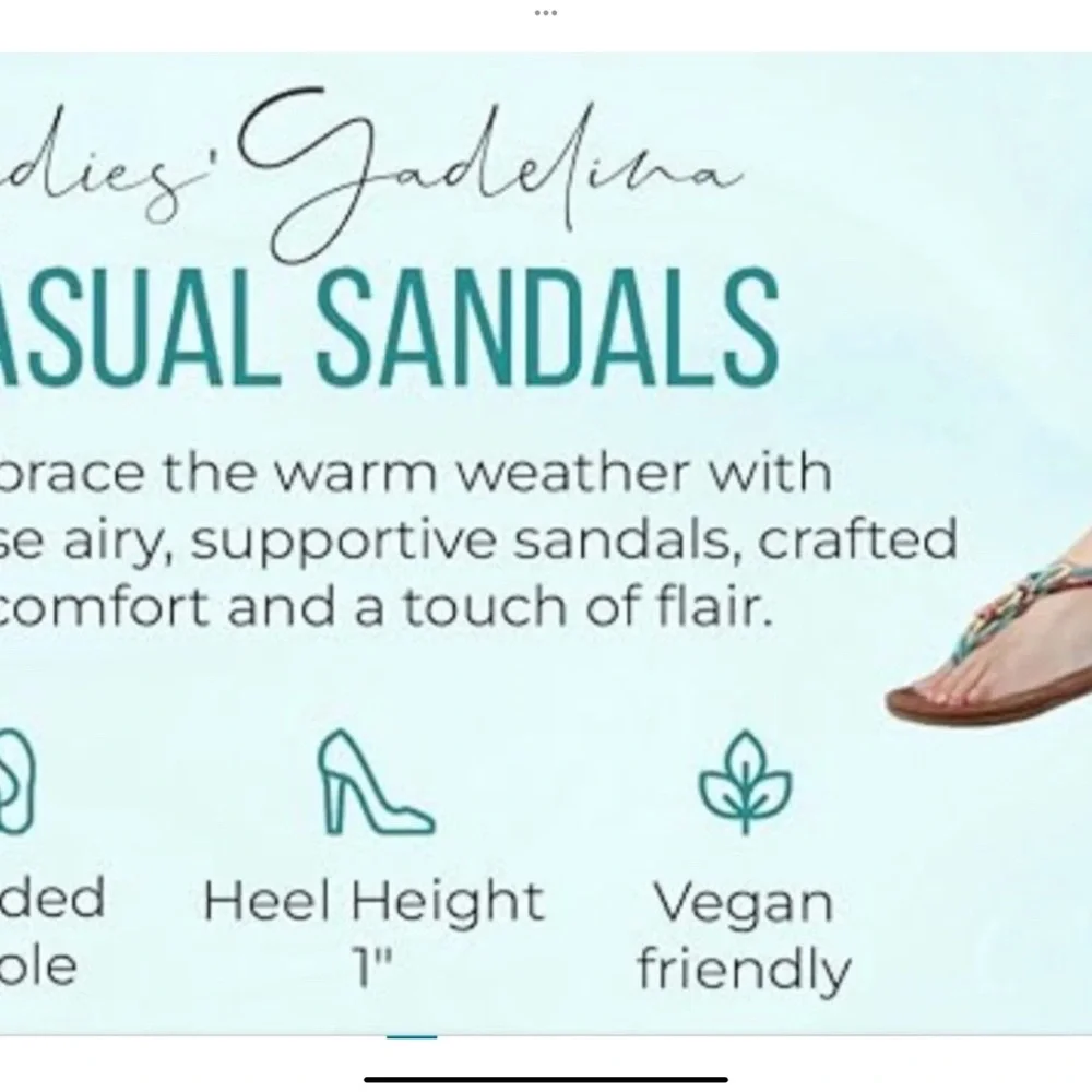 Patrizia Gadelina Blue with multicolored straps and faux diamond bead accents - Picture 16 of 16